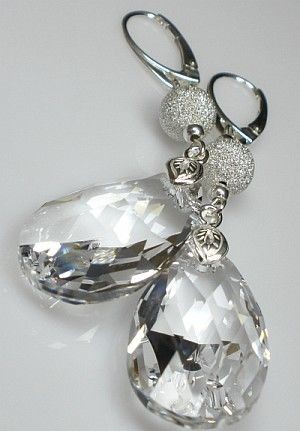 Swarovski piękne długie kolczyki 28mm KOLORY