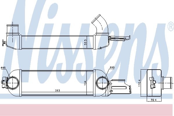 Zdjęcia - Pozostałe do motocykli Nissens Intercooler  96179 13127137 