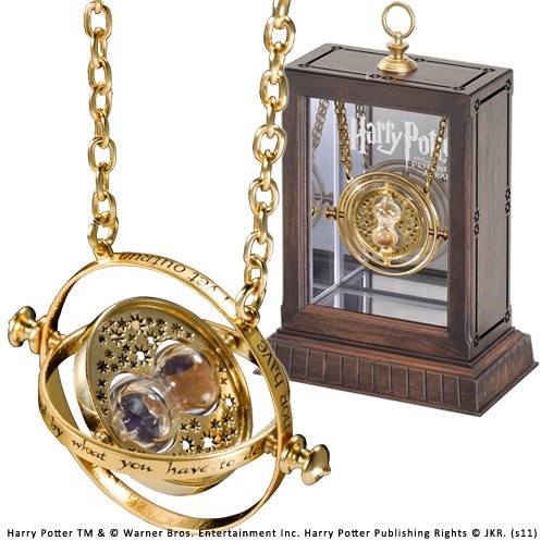 The Noble Collection Zmieniacz czasu Hermiony z serii Harry Potter, na łańcuszku do zawieszenia na szyję, standardowe (NN7017)