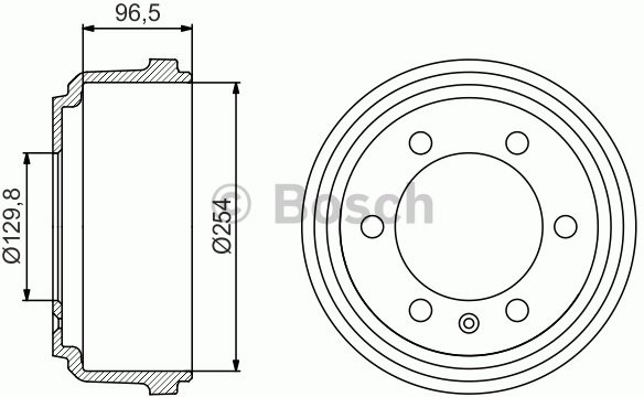 BOSCH Bęben hamulcowy 0 986 477 218