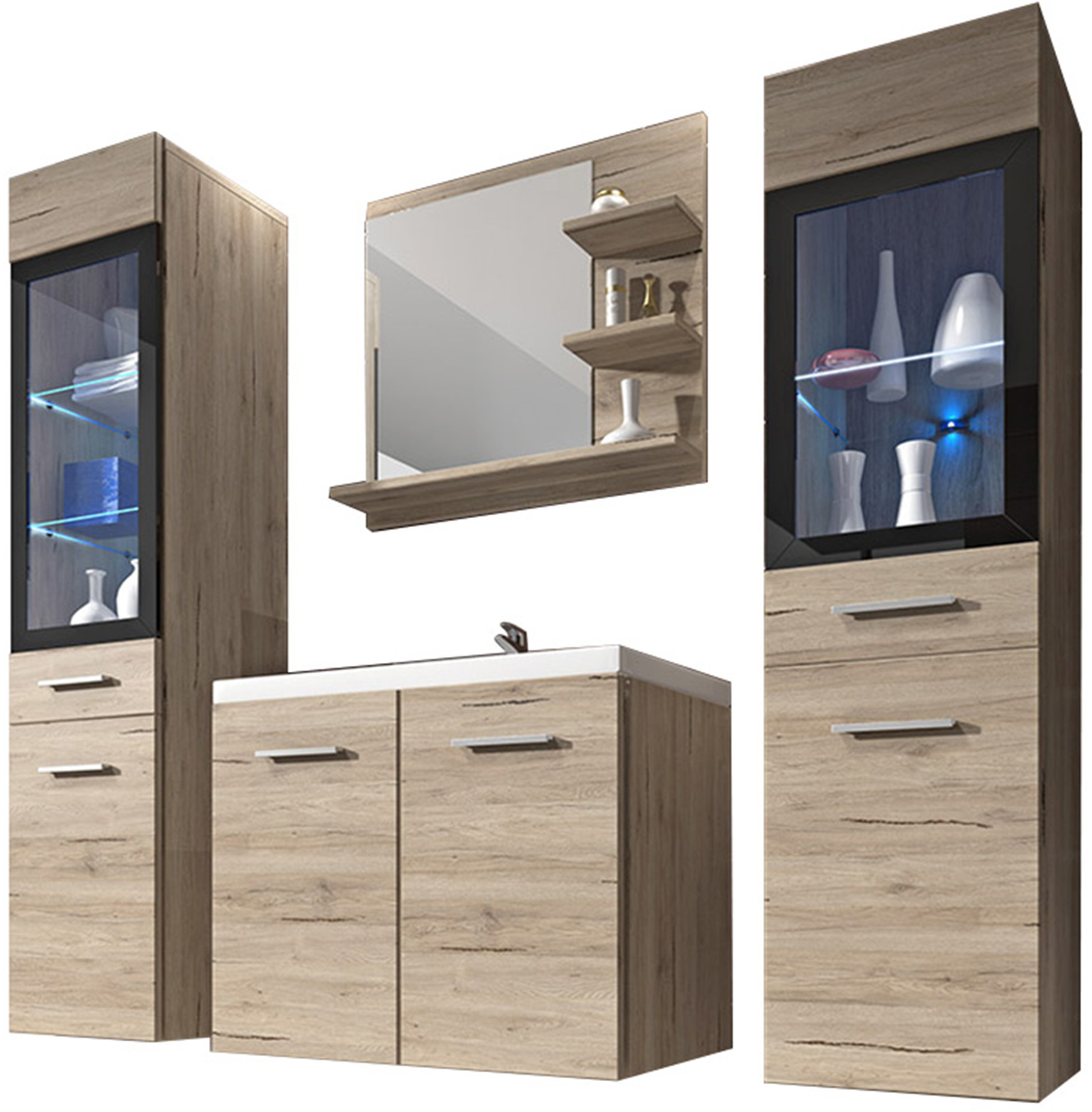 Zestaw mebli łazienkowych Udine I łazienka + Led