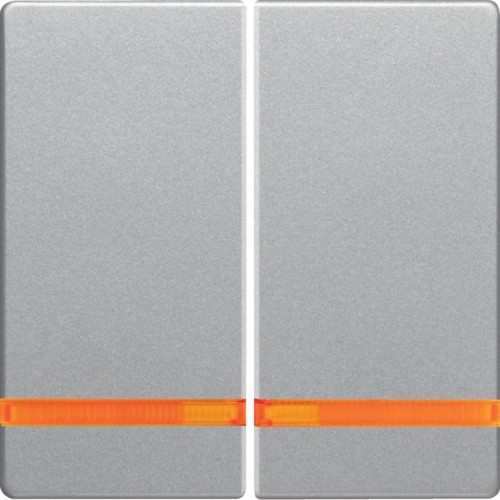 Berker Q1/Q3/Q7 aluminium klawisz świecznikowy podświetlany B_16276084