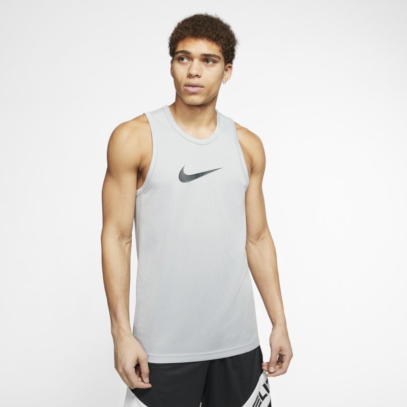 Nike Męska koszulka do koszykówki Dri-FIT - Szary BV9387-077
