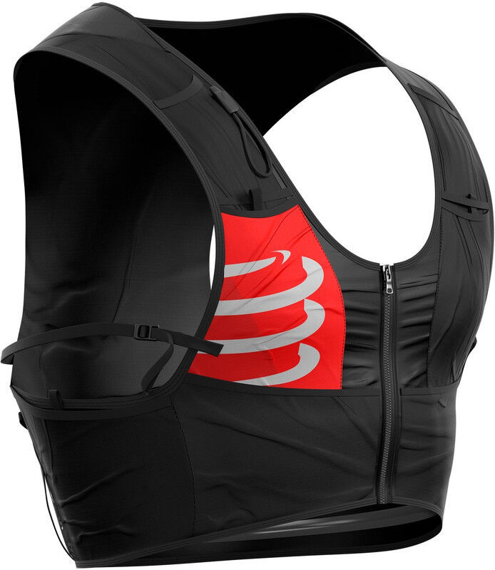 Compressport Ultrun Plecak z 2 butelkami Ergo, black-red-white XL 2020 Kamizelki i pasy do nawadniania 24007098