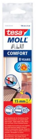 TESA Uszczelka szczotkowa pod drzwi comfort alu 1m x 40mm biała H054050