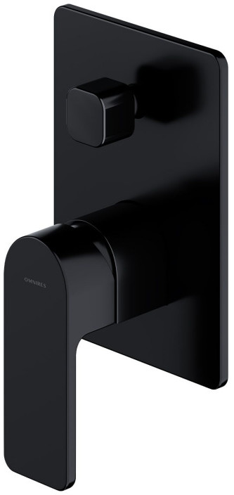 Omnires Baretti Bateria wannowo-prysznicowa podtynkowa czarny mat BA7835BL