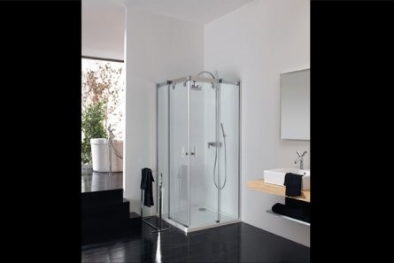 Huppe Vista Pure 120x80x200 chrom/chrom Szkło Sand Plus VT0555C91315 VT0555C91315