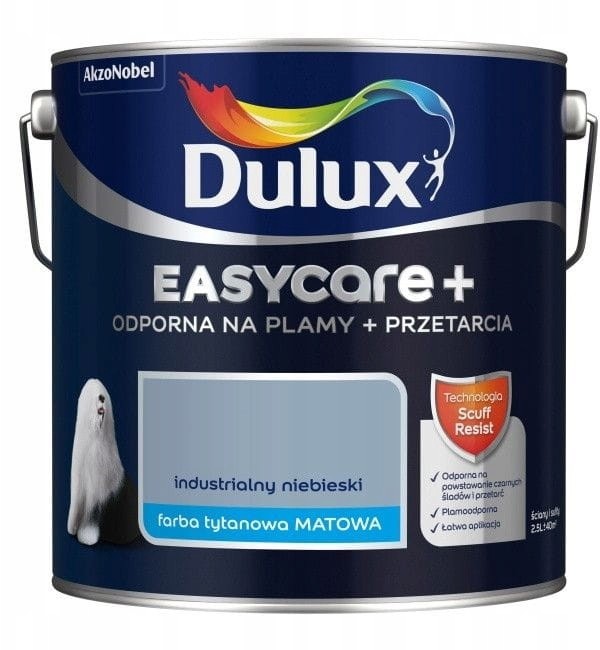 Farba Dulux EasyCare+ Industrialny Niebieski 2,5L