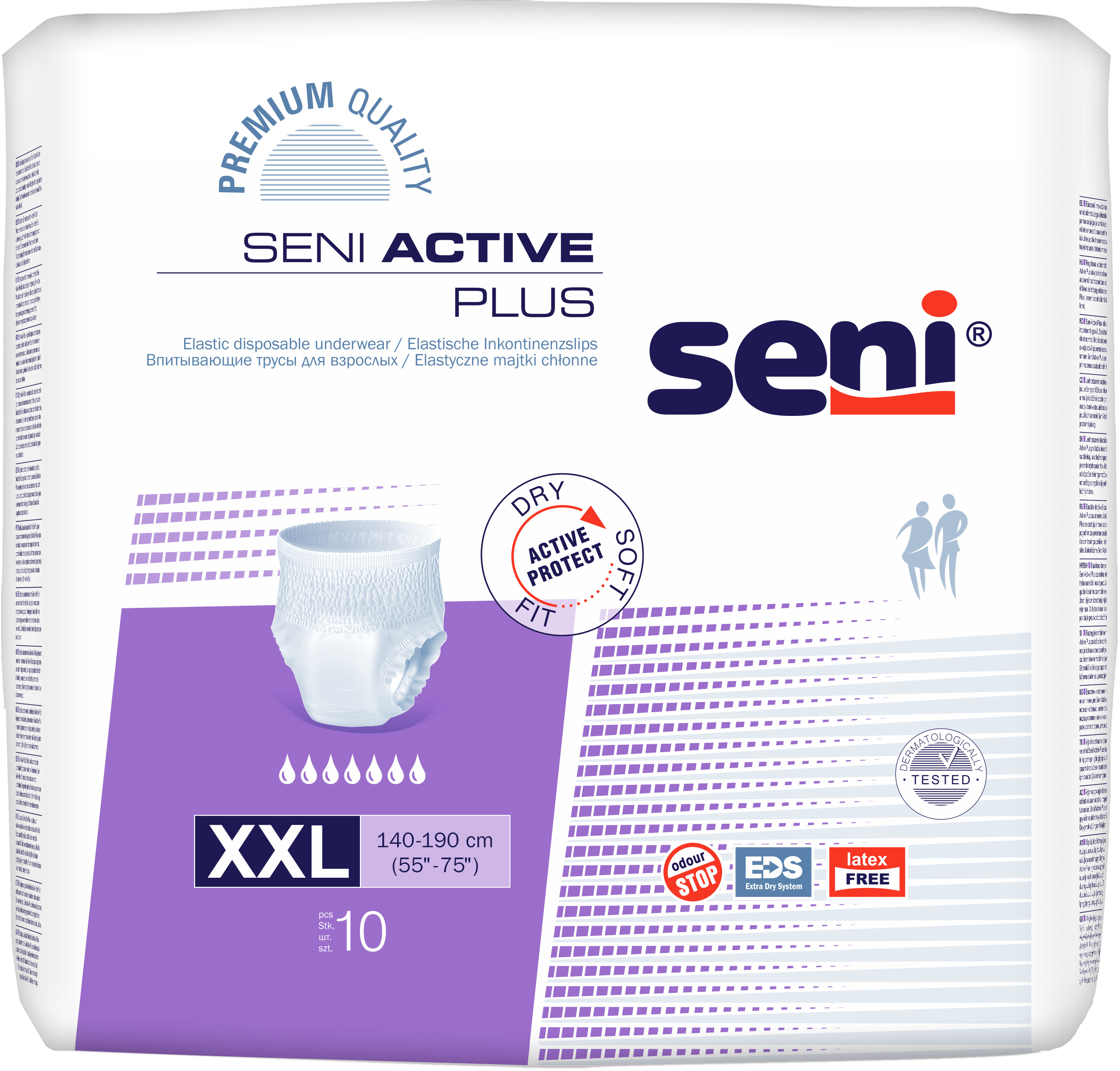 Seni Active Majtki chłonne Active Plus (5) XXL 10szt. SE-096-2X10-A02