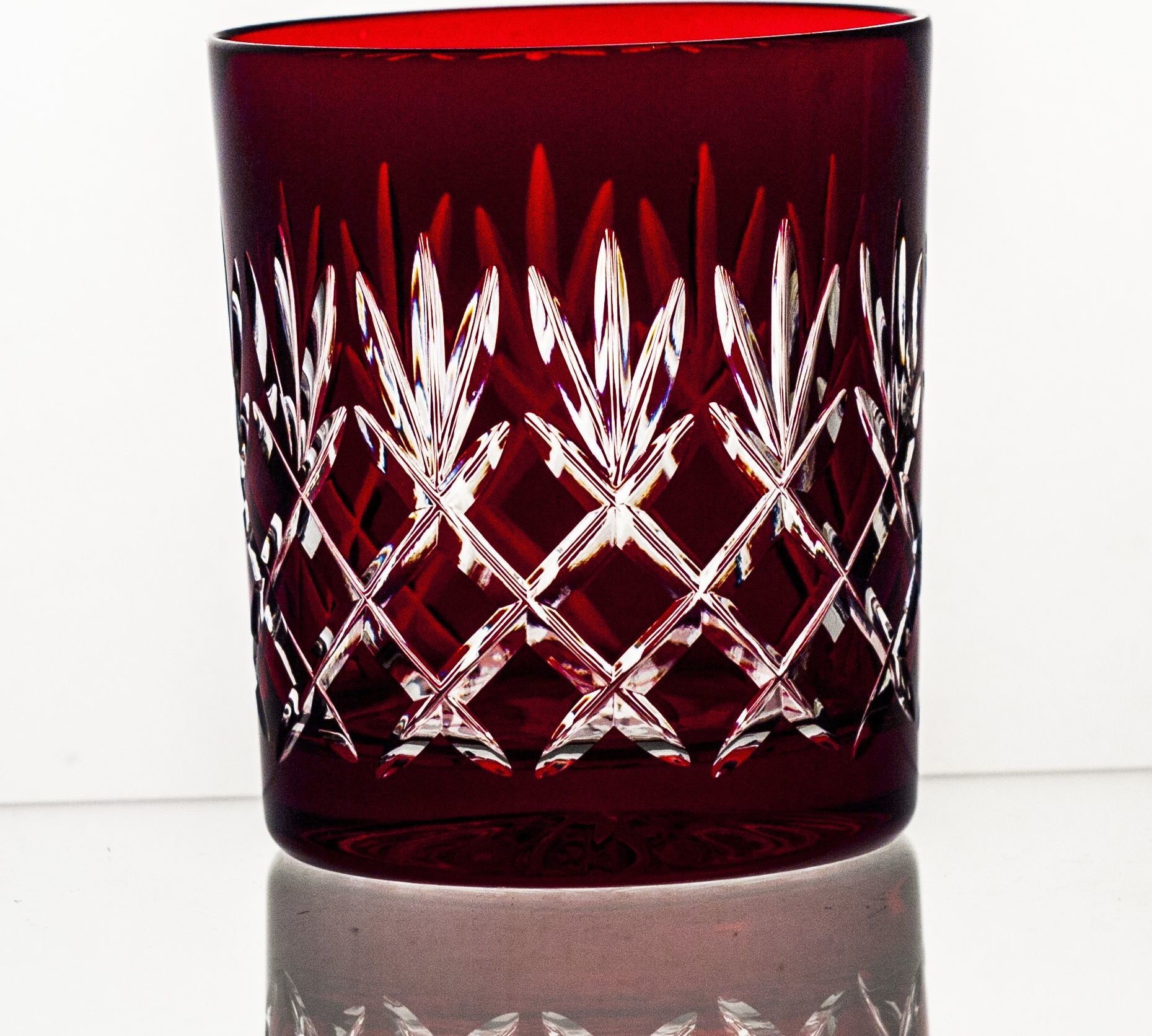 Crystaljulia Szklanki do whisky kolorowe kryształowe 6 sztuk 18921