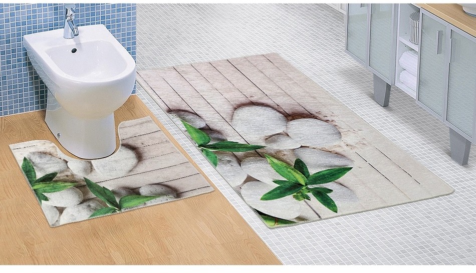 Dywanik łazienkowy Jadran 3D, 60 x 100 + 60 x 50 cm