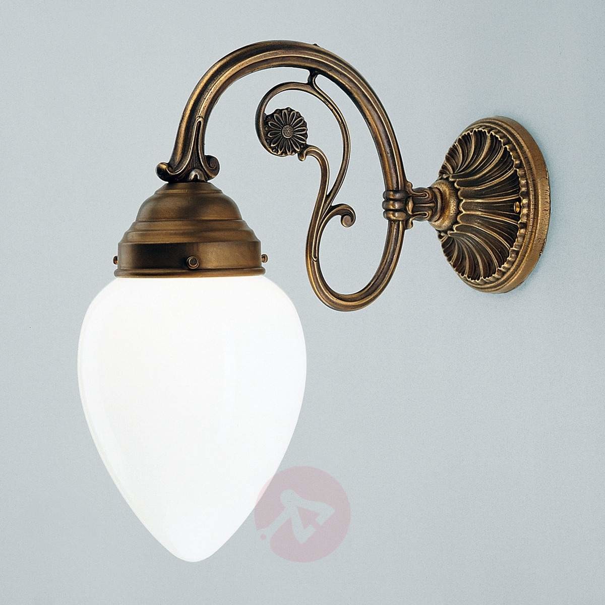 Berliner Messinglampen Lampa ścienna z berlińskiego mosiądzu Mario