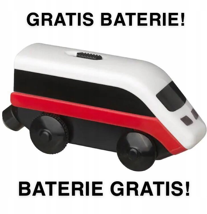 IKEA Lillabo Lokomotywa Elek. Baterie Gratis!!!