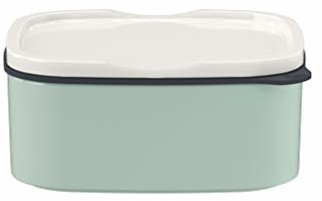 like by Villeroy & Boch group like. by Villeroy & Boch  ToGo & ToStay  pudełko na lunch, 13 x 10 x 6 cm, porcelana premium, prostokątna, miętowa zieleń 10-4869-9413