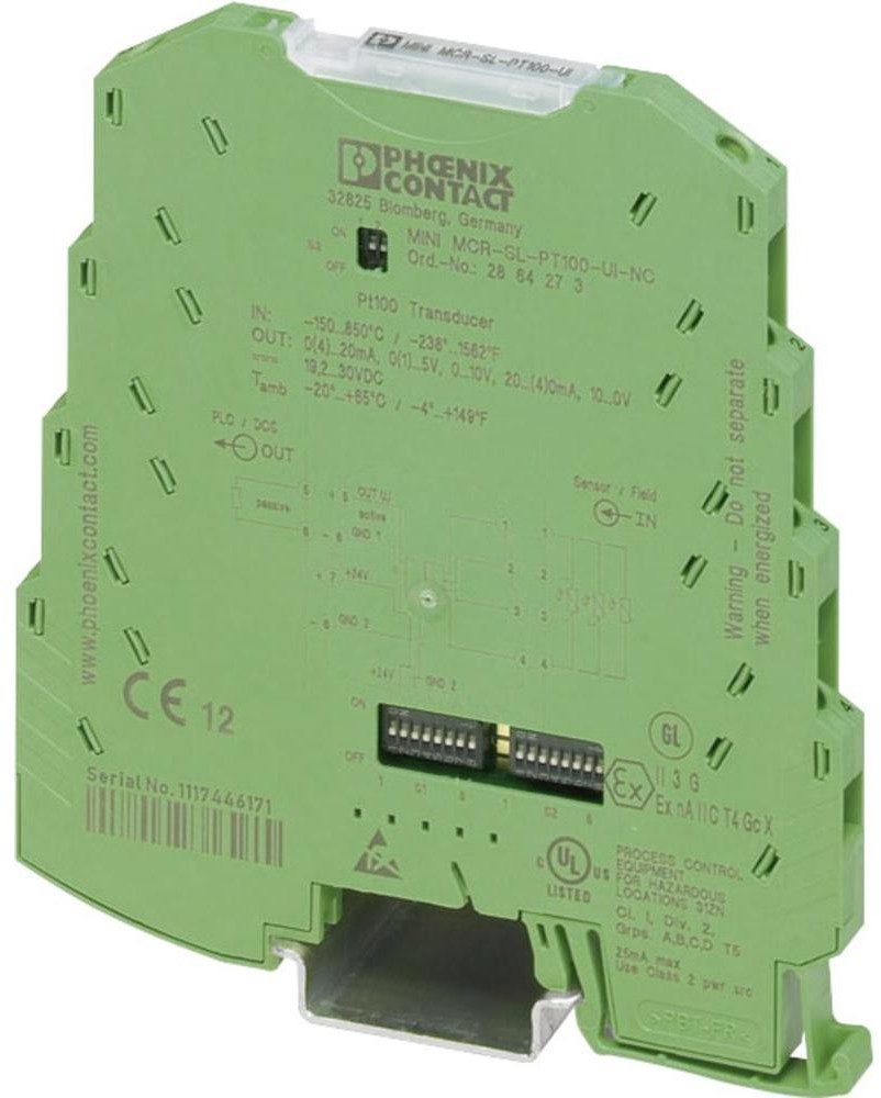 Phoenix Contact Przetwornik temperatury Phoenix Contact MINI MCR-SL-PT100-UI-NC MINI MCR-SL-PT100-UI-NC