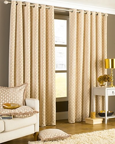 Paoletti Belmont Silver ring Top curtains, beżowy, 168x183 cm BELMONT/RT4/BGE
