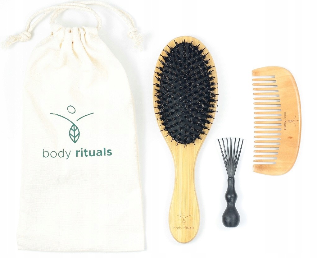 Body Rituals Zestaw Szczotka Do Włosów Wł Dzika