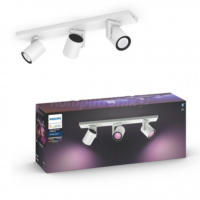 Philips Hue lampa sufitowa Argenta plate/spiral biały 3x5.7W