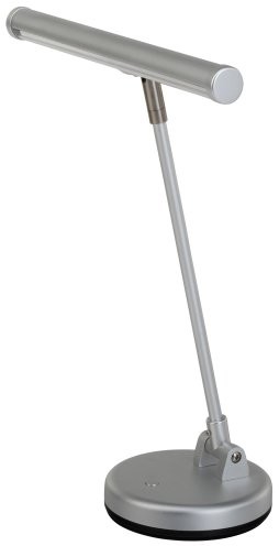 Showlite Showlite ledowa lampa do fortepianu, mosiężna, matowa (15 diod LED, 2 stopnie, 36 cm wysokości, zasilana przez USB, z sieci lub na baterie) 00032356
