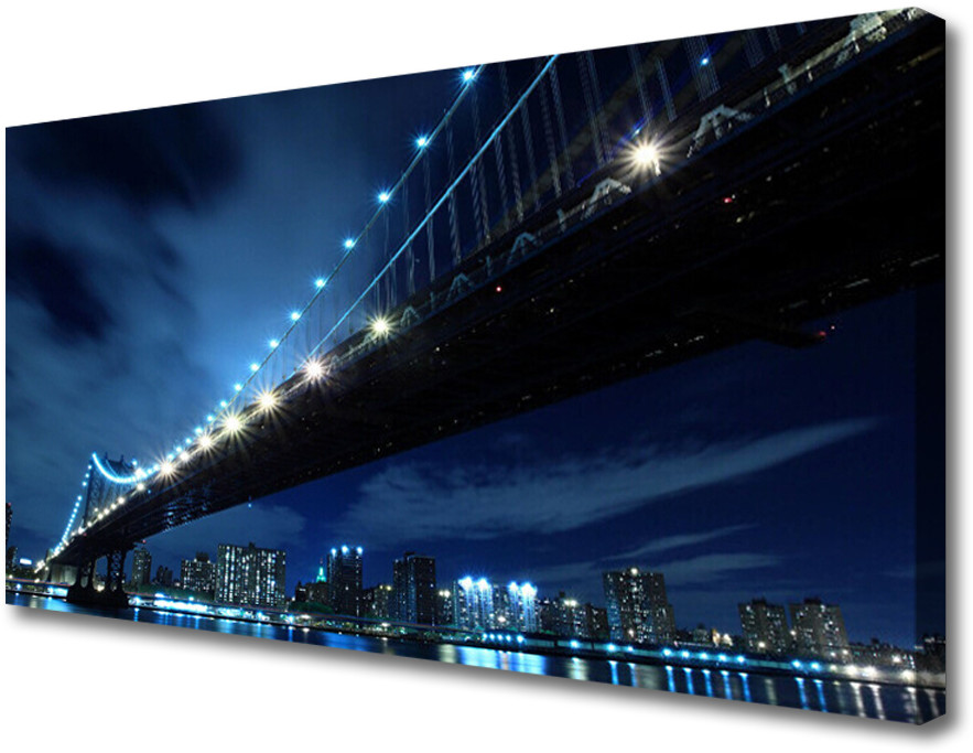 PL Tulup Obraz Canvas Most Miasto Architektura 100x50cm