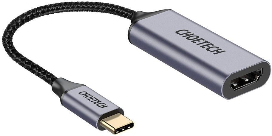 Choetech Choetech przejściówka adapter HUB USB Typ C (męski) na HDMI (żeński) 4K 60Hz szary (HUB-H10)