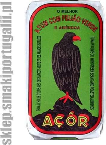 A or - faropeixe - com rcio geral de pei Portugalski tuńczyk z zieloną fasolką i migdałami 120g 595-uniw