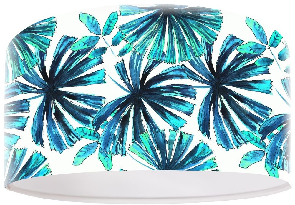Macodesign Lampa wisząca Niebieska palma foto-423-40, 60 W