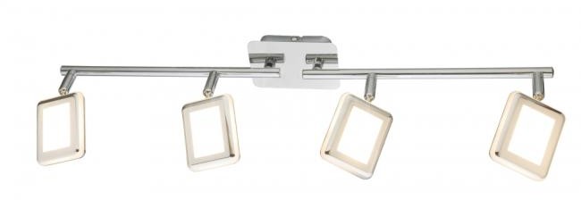 Globo Lighting Oświetlenie Reflektor sufitowy LED Biały, Chrom, 4-punktowe 56223-4