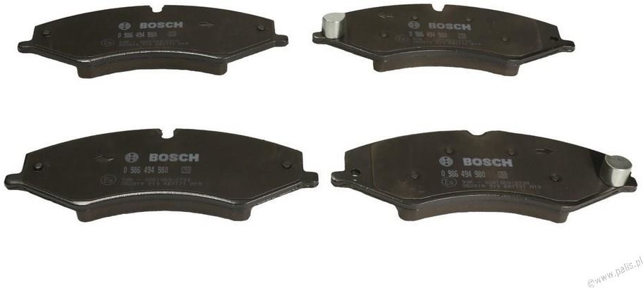 Bosch Klocki hamulcowe 0 986 494 980 BP1831 0986494980