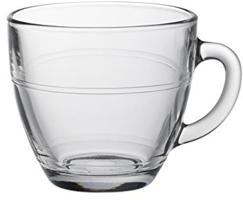 Duralex 4006 AR06 metalowy puszeczka 6 kubki szkło przezroczyste 8 cm