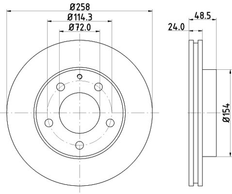 HELLA PAGID Tarcza hamulcowa PAGID 8DD355103-221