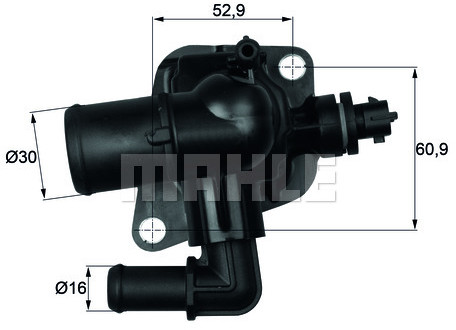 MAHLE TERMOSTAT MAHLE TI15088 ALFA MITO/FIAT 500/DOBLO/OPEL CORSA D 1,3JTD/1,3TDCI 06 MAHLE TI 150 88