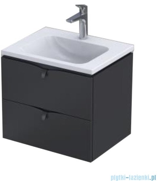 Oristo Siena szafka z umywalką 60x50x46 czarny mat OR45-SD2S-60-8/UME-CE-60-91 |
