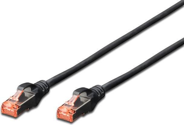 Digitus Patchcord krosowany S/FTP Cat6 1m czarny DK-1644-010/BL-OD DK-1644-010/BL-OD