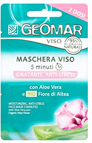 Geomar końcowe isierende ANTISTRESS-maska na twarz z aloe vera 2 X 7,5ml GEO00007