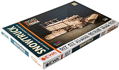 Eco Wood Art Wooden Models: Snowtruck