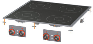 RM Gastro PCCD 88 ET Kuchnia stołowa ceramiczna | PCCD-88-ET