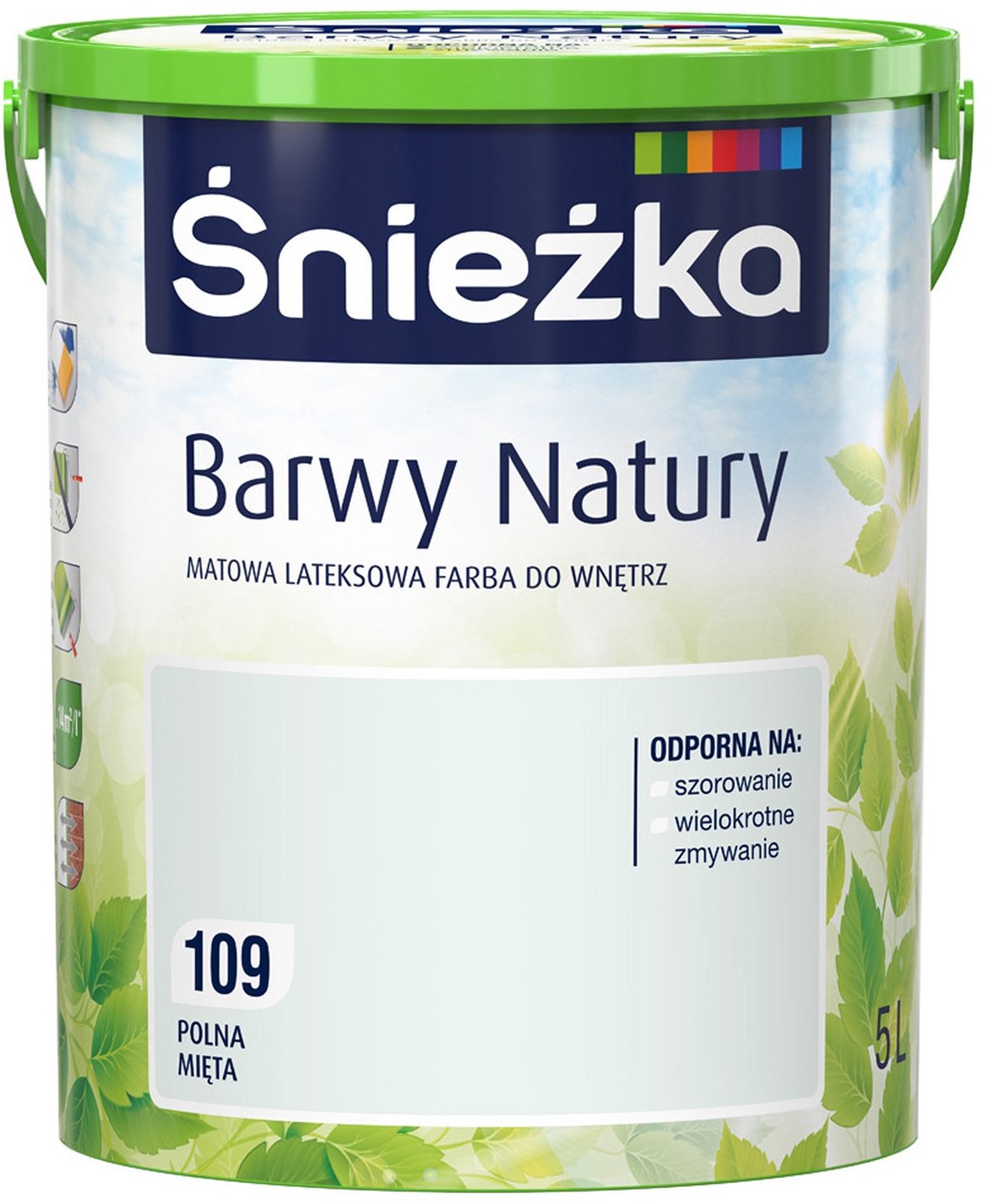 Śnieżka Emulsja Barwy Natury polna mięta 5 l