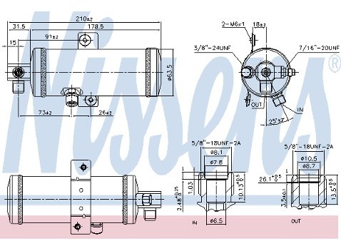 NISSENS Osuszacz klimatyzacji 95060