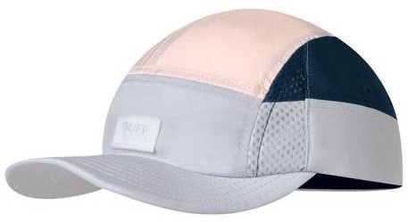Buff Czapka do biegania z daszkiem 5 PANEL CAP Domus Light Grey