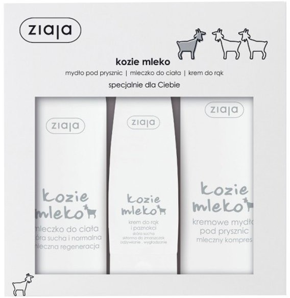 Ziaja Kozie Mleko, zestaw kosmetyków dla kobiet, 3 szt.