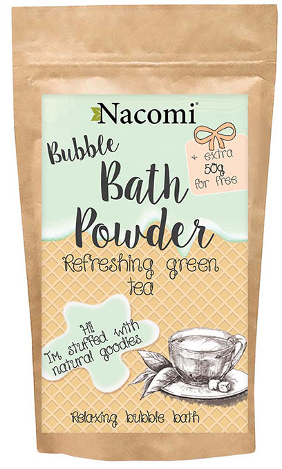 Nacomi Bath Powder Puder do kąpieli zielona herbata 100g+50g 0000058024