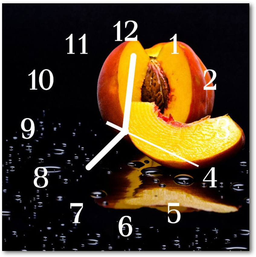 tulup pl Zegar ścienny kwadrat Brzoskwinia 30x30cm