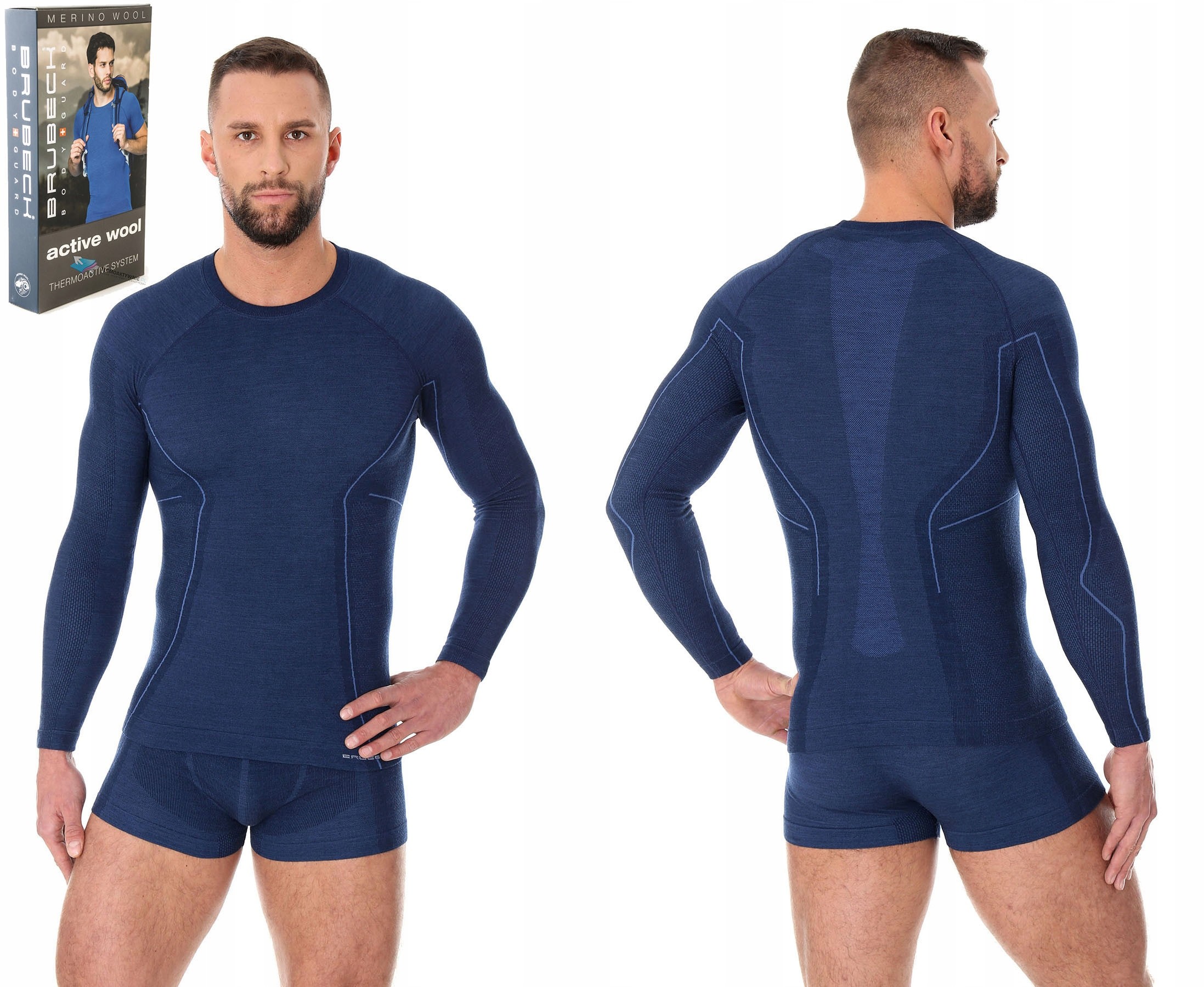 Brubeck Active Wool L # Męska Koszulka Merino