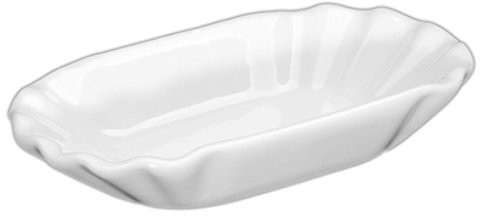 Holst Porzellan Holst SL 105 porcelanowy talerzyk na frytki, 15 cm, o kształcie jednorazowego talerzyka kartonowego, 9 cm SL 111