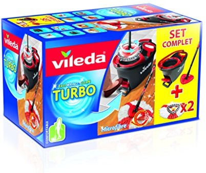 Vileda Easy Wring/Clean Turbo szczotka do zestaw z śmieci + 2 Refill 151706