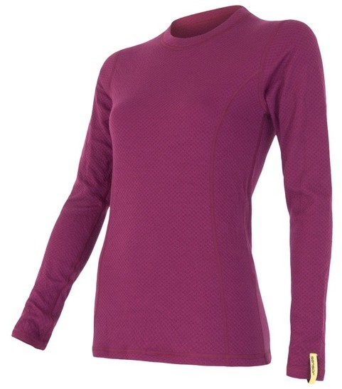 Sensor Merino DF Womens T-Shirt Long Sleeves Purpurowa S 2018-2019