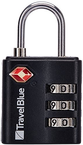 Travel Blue TSA zamek PKT, czarna, długa rączka, 036 036