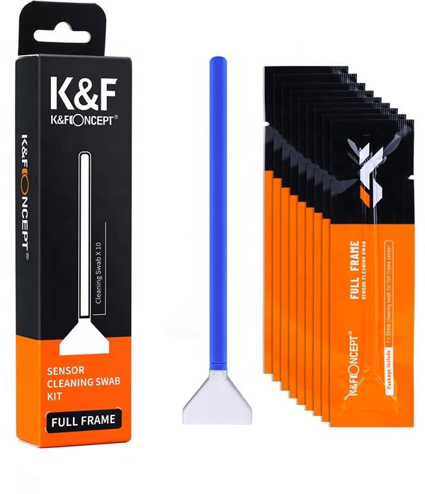 KF Concept Zestaw szpatułek czyszczących 24mm do matrycy Full Frame, K&F Concept (10 sztuk) SKU.1698