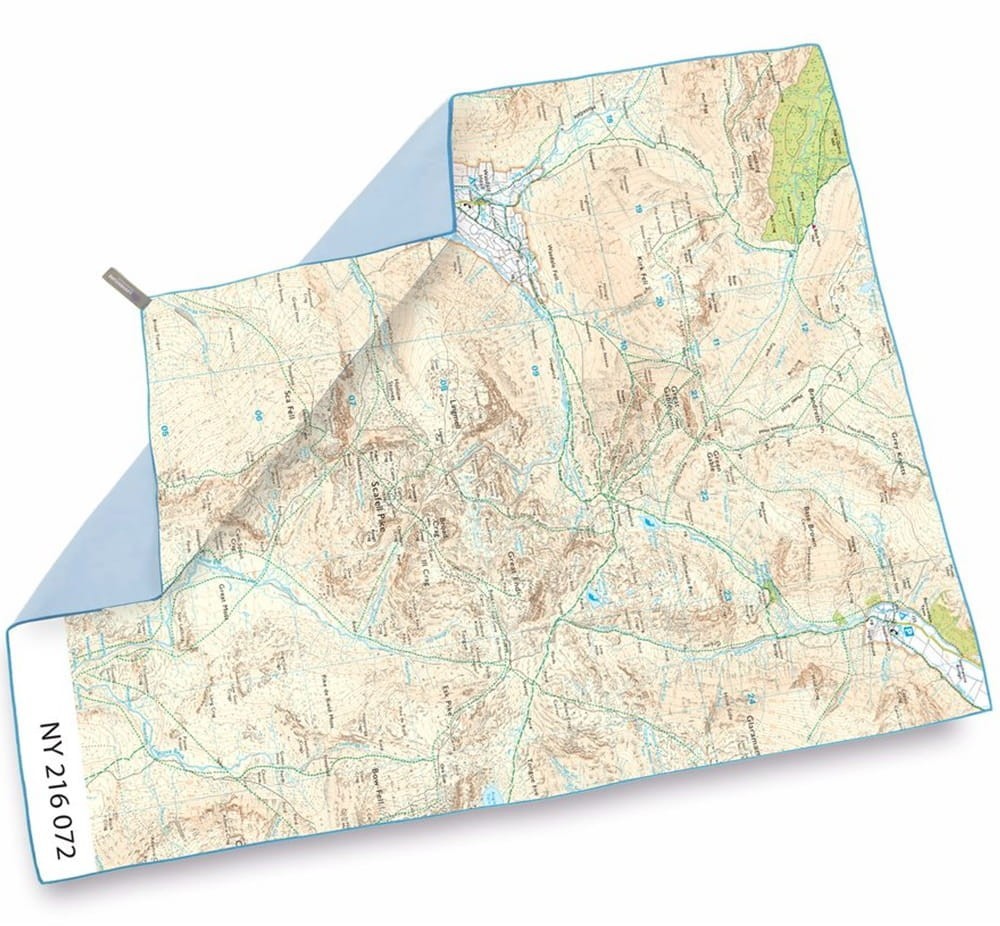 Ręcznik szybkoschnący SoftFibre OS Map Towel Giant, Scafell Pike